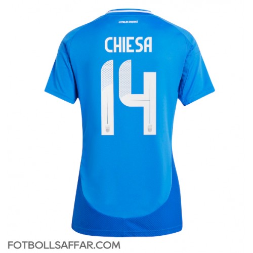 Italien Federico Chiesa #14 Hemmatröja Dam EM 2024 Kortärmad